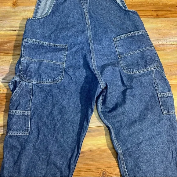 Key Apparel Carpenter Utility Style Denim Bib Overalls - No sign of wear 16short - Picture 5 of 9